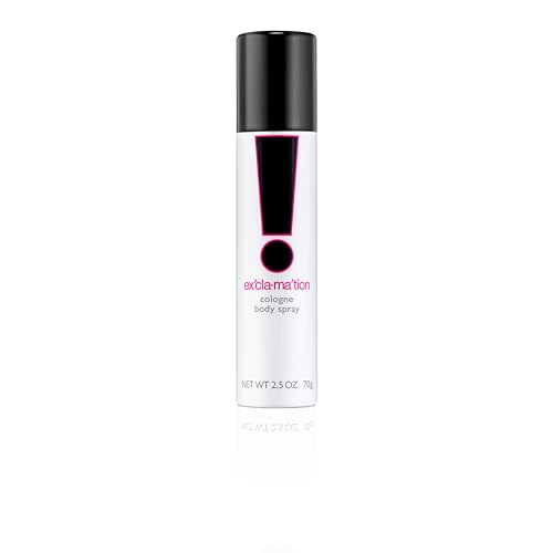 Exclamation Cologne Spray, Vegan Formula, Body Spray, Floral Scent, Spicy Kick, 2.5 Fl Oz (Pack of 1)