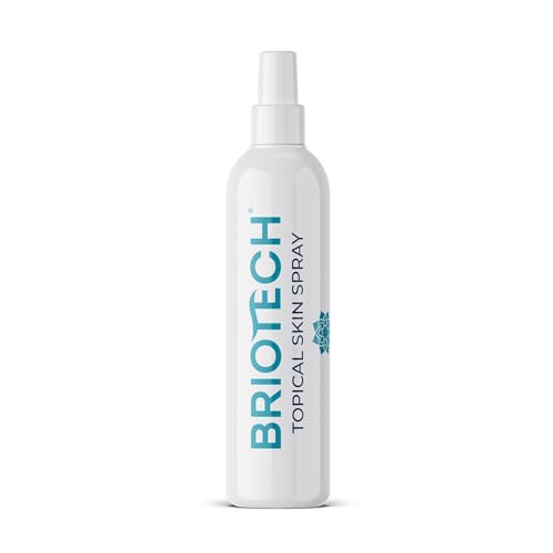 BRIOTECH Topical Skin Spray, Hypochlorous Acid Spray for Body & Face, Eyelid Cleanser, HOCl Facial Mist, Support Against Irritation, Calm Redness, Soothe Foot & Scalp, Stocking Stuffer, 8 fl oz, 1 ct