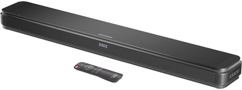 2.1ch 120W Sound Bar for TV with Dolby Audio and Dual Built-in Subwoofers, Bluetooth TV Speaker Soundbar with HDMI-ARC, RCA and Optical Connectivity, Enhanced Clarity and Balanced Bass, Black