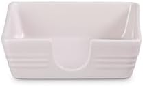 Le Creuset Stoneware Signature Cocktail Napkin Holder, 6 ", Shallot