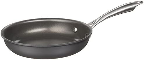 Cuisinart DSA22-20 Anodized Nonstick 8-Inch, Black/Stainless Steel Dishwasher-Safe-Hard, Open Skillet