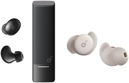 Soundcore Sleep A20 by Anker Bluetooth Earbuds with A30i Noise Cancelling Earbuds, Small Design for Side Sleepers, 80H Playtime, Stream Content via Bluetooth 5.3, Sleep Monitor, Personal Alarm