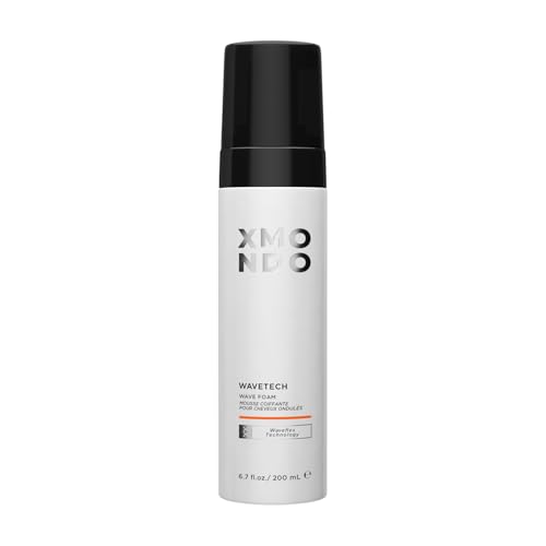 XMONDO Hair Wavetech Wave Foam - Vegan Formula with Pro-Vitamin B5 and Anti-Frizz Nutrients to Fight Static, Control Frizz, and Enhance Your Wavy Hair, 6.7 Fl Oz 1-Pack