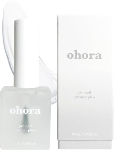 ohora Gel Nail Care (Pro Nail Primer Plus) - Corrects Nail Texture, Easy to Use & Easy to Remove for Semi Cured Gel Nail Strip Application - Professional Salon-Quality for Healthy, Strong Nails