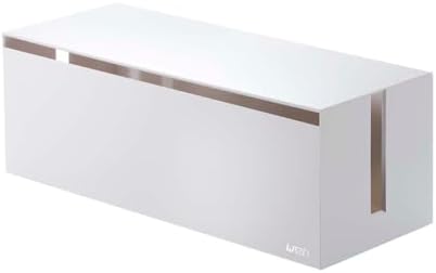 Yamazaki Home Cable Box - Outlet Cord Storage Organizer, Cover Protector ABS Plastic One Size White