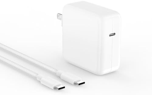 USB C Charger for MacBook Pro MacBook Air 13 13.6 14 15 16 inch, USB-C M1 M2 M3 M4 2025 2024 2023 2022 2021 2020 2019 2018, Super Compact 100W Power Adapter, 6.6FT Braided Cable, Original Quality