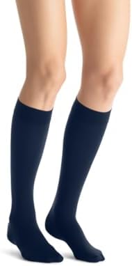 JOBST Opaque SoftFit 15-20 mmHg Closed Toe Knee High Compression Stocking, Midnighty Navy, Large