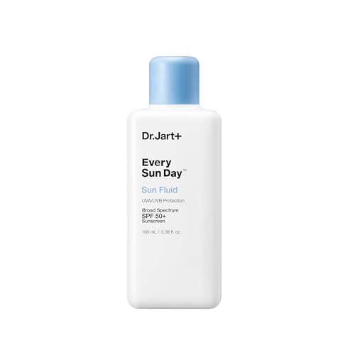 Dr.Jart+ Every Sun Day Sun Fluid Sunscreen SPF 50+ for Face | Korean Skin Care, 3.38 Fl Oz