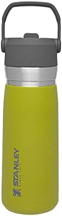 Stanley IceFlow Flip Straw Water Bottle 22 oz | Built-In Straw for Travel and Sports | Lightweight and Leak Resistant | Insulated Stainless Steel | BPA-Free | Aloe