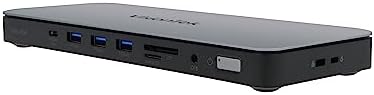 VisionTek VT2600 USB-C MST 3X Monitor Docking Station - 100W Power, 2X DisplayPort, 2X HDMI, 3X USB-A, 3X USB-C, Audio, Ethernet, SD Reader for Windows