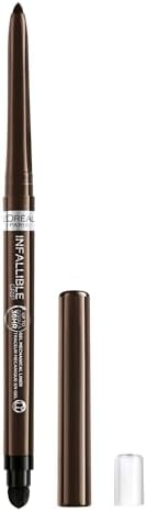 L’Oréal Paris Infallible Grip Mechanical Gel Eyeliner Pencil, Smudge-Resistant, Waterproof Eye Makeup with Up to 36HR Wear, Brown Denim, 0.01 Oz