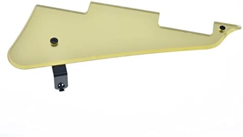 KAISH Gold Mirror 1 Ply LP Guitar Pickguard with Black Stainless Steel Bracket and Steel Mounting Screws for USA Les Paul
