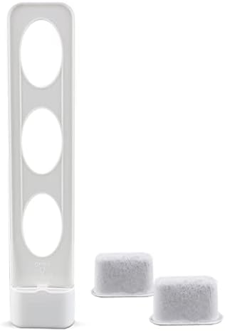 Replacement Parts Water Filter Holder with 2-pack Charcoal Water Filters,Compatible with Cuisinart coffee Maker (white)