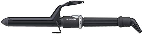 BaByliss Pro Spring Curling Iron, Porcelain Ceramic Professional For Multiple Hair Types, Reaches 430 Degrees for Loose Long Lasting Curls