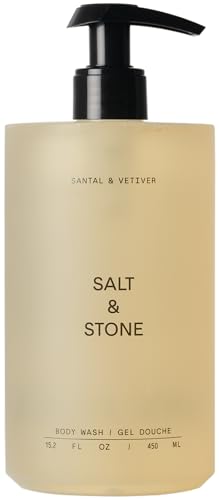 Salt & Stone Body Wash with Antioxidants for Deep Moisture | For Women & Men, Sulfate, Paraben, & Dye Free, Leaving Skin Soft and Hydrated