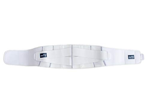 Motif Medical Pregnancy Support Band – Breathable, Adjustable Pregnancy Belly Support Band - Maternity Support Band Relieves Pressure on Abdomen, Lower Back, Hips & Pelvis (Medium, White)