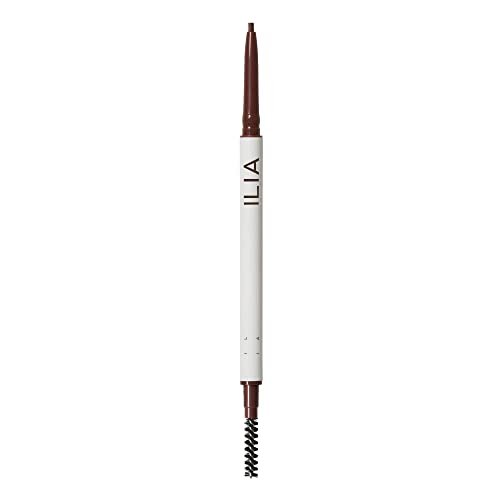 ILIA - In Full Micro-Tip Brow Pencil | Non-Toxic, Vegan, Cruelty-Free, Clean Makeup (Auburn Brown)