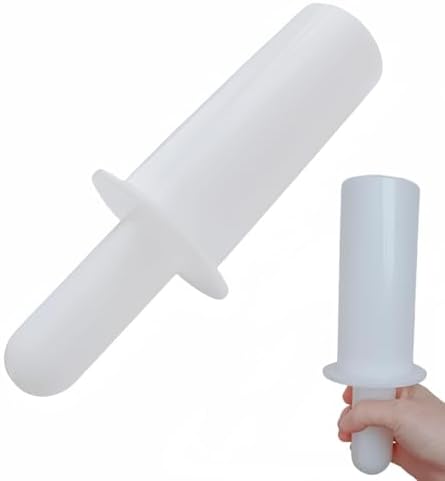 Meat Grinder Pusher Tool, Meat Grinder Pusher/Tamper Fit for Kitchenaid Lem Meat Sausage Grinders,9.6 Inch Food Grade Material（white)