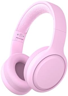 Kids Bluetooth Headphones,Foldable On Ear Wireless Headphone,Stereo Sound with MIC,10H Playtime,Bluetooth 5.1,Kids Wireless Headphones Over Ear for Kid Adult School Online Class (Pink)