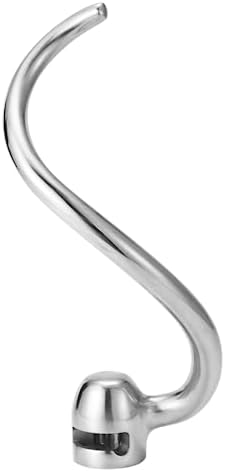 Stainless Steel Dough Hook for KitchenAid Bowl-L Professional 600&Pro 5 Plus Mixer, Heavy Duty, Dishwasher Safe Fit for KSM5 KV25G0X KV25G8X KV25H0X KP26M1X KP26M8X