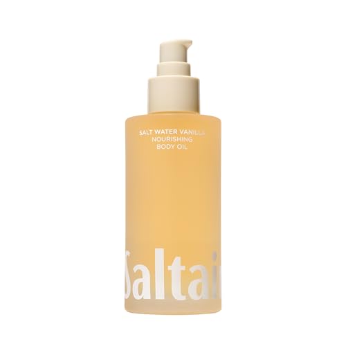 Saltair Body Oil. Luxurious Salt Water Vanilla After Shower and Bath Oil Moisturizer for Women. Botanical, Non-Greasy, and Well-Absorbing Lotion for Hydrating Dry Skin. 4oz Pump Bottle