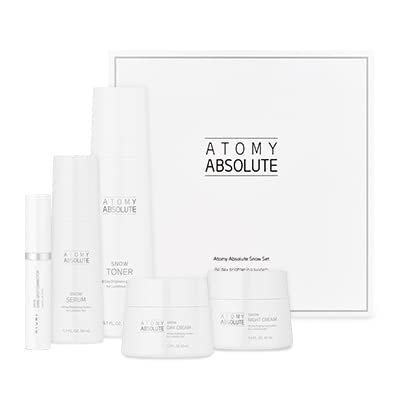 ATOMY Absolute Snow Set All Day Skin Care Set Cream Toner Serum