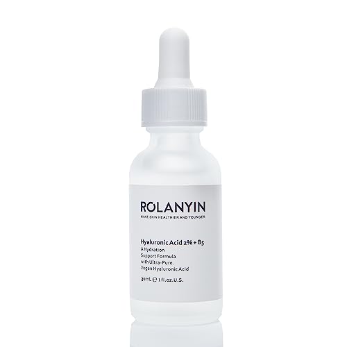 ROLANYIN Hyaluronic Acid 2% + B5 Serum Hydrating and Moisturizing with Soothing and Revitalizing Benefits Skin Repair and Texture Improvement for Youthful Radiant Skin