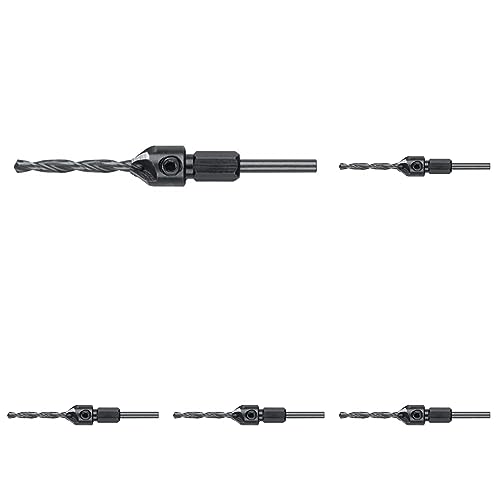 DEWALT DW2712 No.10 Replacement Drill Bit and Countersink,Black (Pack of 5)