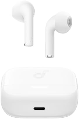 Soundcore K20i by Anker, Semi-in-Ear Earbuds, Bluetooth Wireless, 36H Playtime, Fast Charge, Clear Sound, Comfortable Fit, ENC 2-Mic Clear Calls, Custom EQ, IPX5, Bluetooth 5.3, App Control (Renewed)