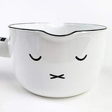 FUJI HORO enamel Miffy Face IH compatible milk pan, one-handed, 12cm