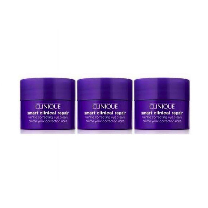 3x Clinique Smart Clinical Repair Wrinkle Correcting Eye Cream 0.17oz/5ml