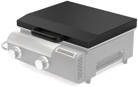 Stanbroil Hard Cover Hood for Cuisinart CGG-501 Gourmet Gas Griddle, Powder Coated Steel Griddle Lid with Handle, Black