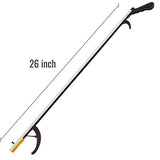 DMI Reacher Grabber Tool for Elderly, Disabled or After Surgery Recovery, Claw Grabber, Reaching Assist Tool, Trash Picker, Hand Gripper, Arm Extension, 26 Inches, Non Folding, Magnetic Claw