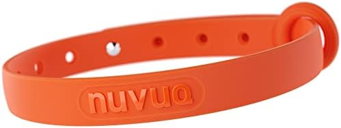 Breakaway Cat Collar - Soft, Comfortable, and Lightweight Safety Buckle Collar with Name Tag Ring for Outdoor Cats and Sensitive Skin Kittens by Nuvuq (6 ⅞" to 10 ¼", Orange)