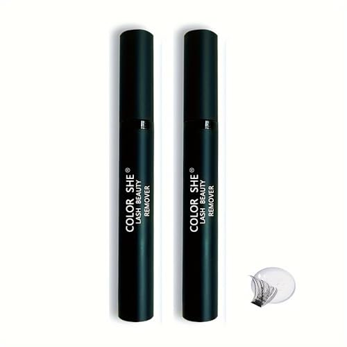 Mascara Remover Pen, 2Lash Remover for Eyelash Extension Lash Glue Cluster, Gentle Eye Makeup Remover for Waterproof Falscara, Travel Size Toiletries Removes Stubborn Eye Makeup for Girls and Woman