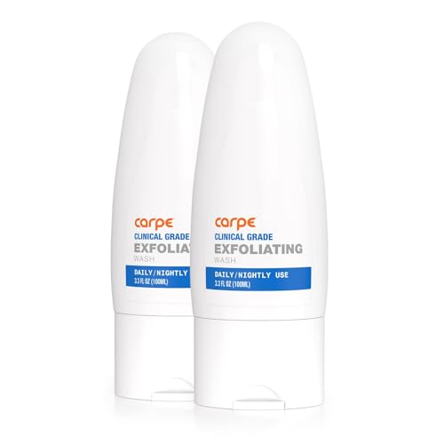 Carpe Exfoliating Underarm Scrub with Odor Protection, Underarm Exfoliator to Improve Deodorant Performance - Energizing Minty Fresh Smell - Armpit Scrub for Women and Men (2 Pack)