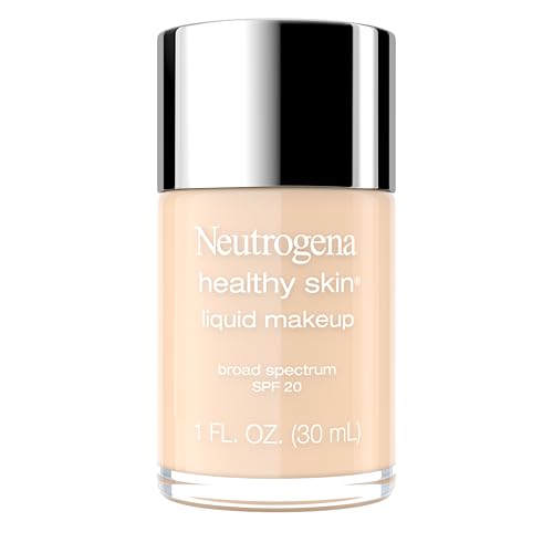 Neutrogena Healthy Skin Liquid Makeup Foundation, Broad Spectrum SPF 20 Sunscreen, Lightweight & Flawless Coverage Foundation with Antioxidant Vitamin E & Feverfew, 30 Buff, 1 fl. oz