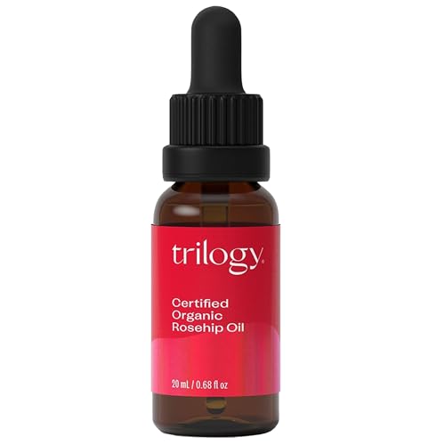 Trilogy Certified Organic Rosehip Oil, Intensive Nourishment, Improves Appearance of Scars, Stretch Marks, Fine Lines, & Wrinkles, 0.68 fl oz