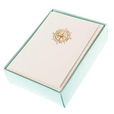 Graphique Box of Cards, Nautica - Includes 10 Cards with Matching Envelopes and Storage Box, Cute Stationery Made of Durable Heavy Cardstock, Cards Measure 3.25" x 4.75", Lpp Nautica (L1541CB)