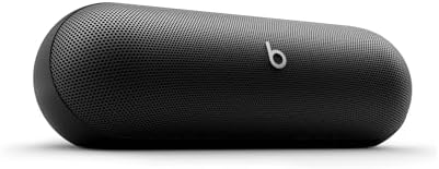Beats Pill - Bluetooth Speaker and Portable Wireless Charger via USB-C - Up to 24 Hours Battery Life, IP67 Water Resistant, Apple & Android Compatible, Built-in Microphone – Matte Black (Renewed)