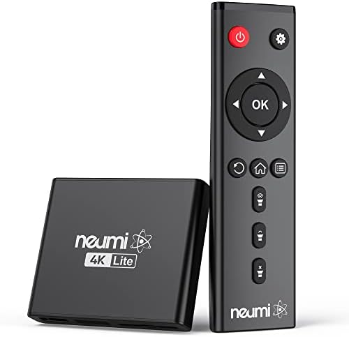 NEUMI Atom 4K Lite Ultra-HD Digital Media Player for USB Drives and SD Cards - Plays 4K/UHD Videos, HEVC/H.265, HDMI and Analog AV, Automatic Playback, Looping, Trigger Capability (Renewed)