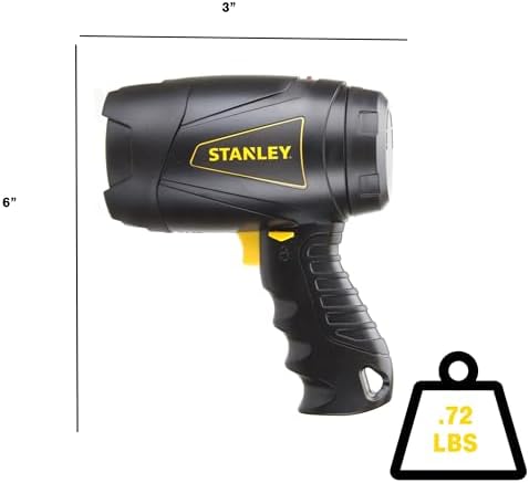 Stanley SL3WAKS Compact 400 Lumen LED Alkaline Spotlight , black