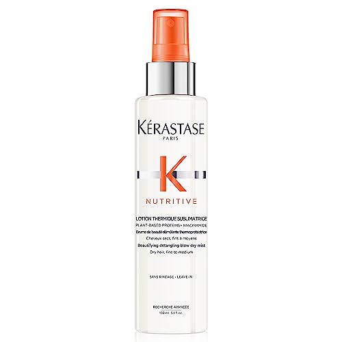 KERASTASE Nutritive Lotion Thermique Sublimatrice, Nourishing Heat Protecting Spray for Fine to Medium Dry Hair, Detangling and Frizz Reducing Leave-in Spray, 5.1 Fl Oz