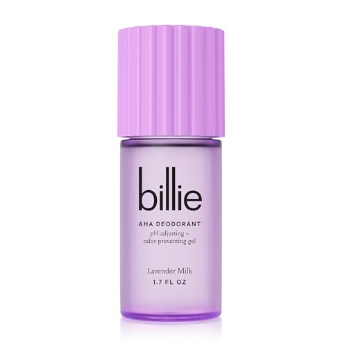 Billie AHA Deodorant 24-hour Odor-Preventing Gel, Aluminum-Free, Lavender Milk, 1.7oz