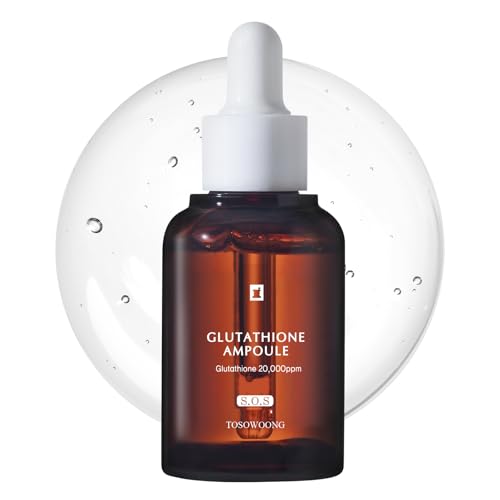 Glutathione Serum with 20,000ppm Glutathione, Niacinamide and hyaluronic acid, Dark Spot, Improve skin elasticity, Revitalize complexion, Korean Skincare, 30ml, 1.01 fl. oz.