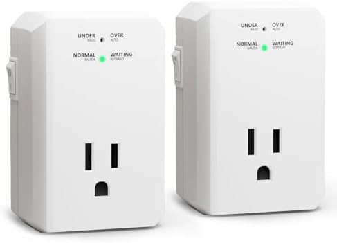BSEED Single Outlet Surge Protector, Small Surge Protector Wall Tap with Ground Protected Light Indicators for Refrigerators, PC, TV, Xbox Series X, PS5 and Home Appliances, 15A, 1875W, 120V, 2 Pack