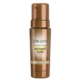 Jergens Natural Glow Instant Sun Body Mousse, Self Tanner for Light Bronze Tan, Sunless Tanning Body Bronzer, Fake Tan for Fair to Medium Skin, 6 Oz