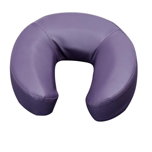 HOINCO Massage Face Cradle Cushion Universal Headrest Face Rest Neck Head Cushion for Massage Chairs Spa Bed(Purple)