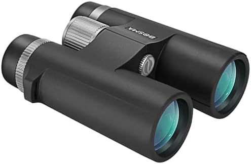 BOSMA 10x42 Binoculars with Prism Aluminum Plating, New Aesthetic Design, Large Eyepieces, Multi-Layer Broadband Transmittance Film, HD Vision, Rotatable Eyecups, Waterproof, and Anti-Fog Features