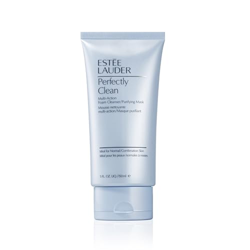 Estée Lauder Perfectly Clean Multi-Action Foaming Face Cleanser/Purifying Face Mask, 5.0 fl oz
